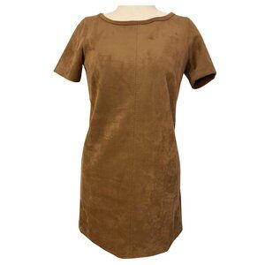 Max Studio London Brown Faux Suede Dress Size Small